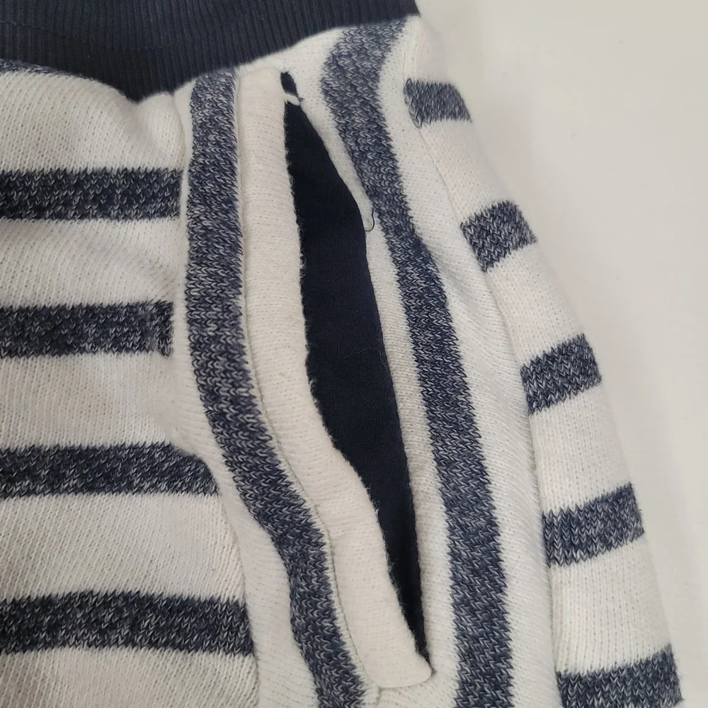 Jones New York Skort Striped White Blue Pull On Athletic Golf‎ Tennis